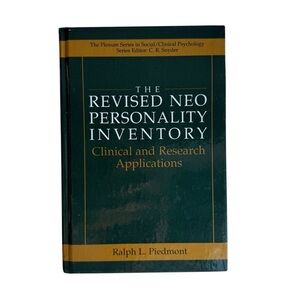 The Revised NEO Personality Clinical Research Applications Hardcover Piedmont